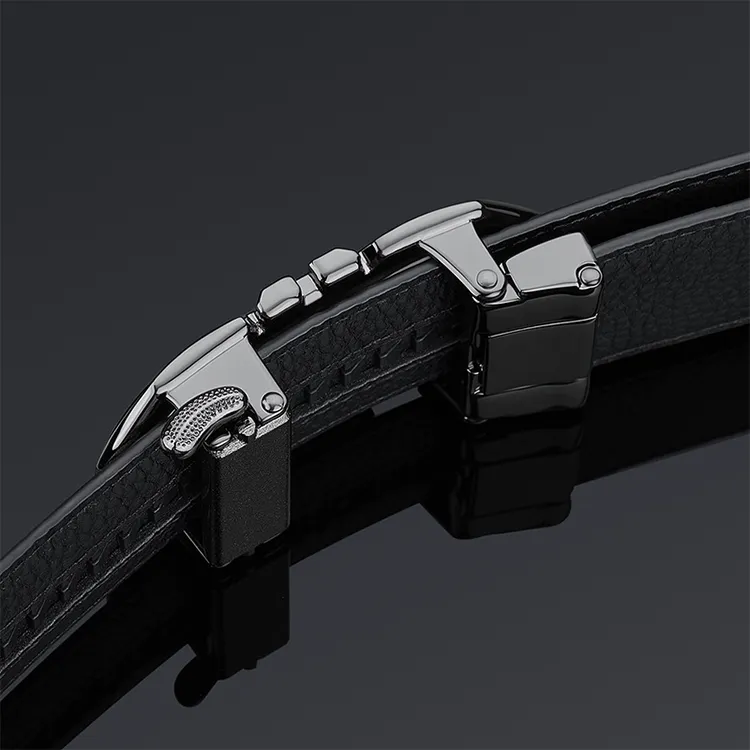 Yalu Preferred Cow Leather Belts Men's Width 3.5CM-1