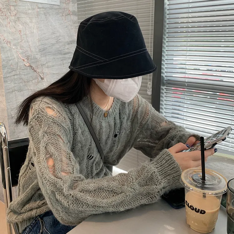Yalu Preferred Polyester Bucket Hats Unisex-2