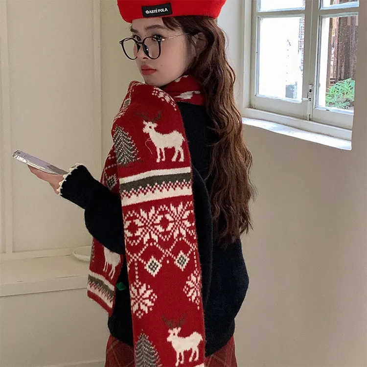 Yalu Preferred Knit Scarves Unisex-3