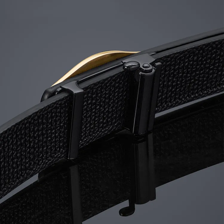 Yalu Preferred Cow Split Leather Belts Men's Width 3.5CM-3