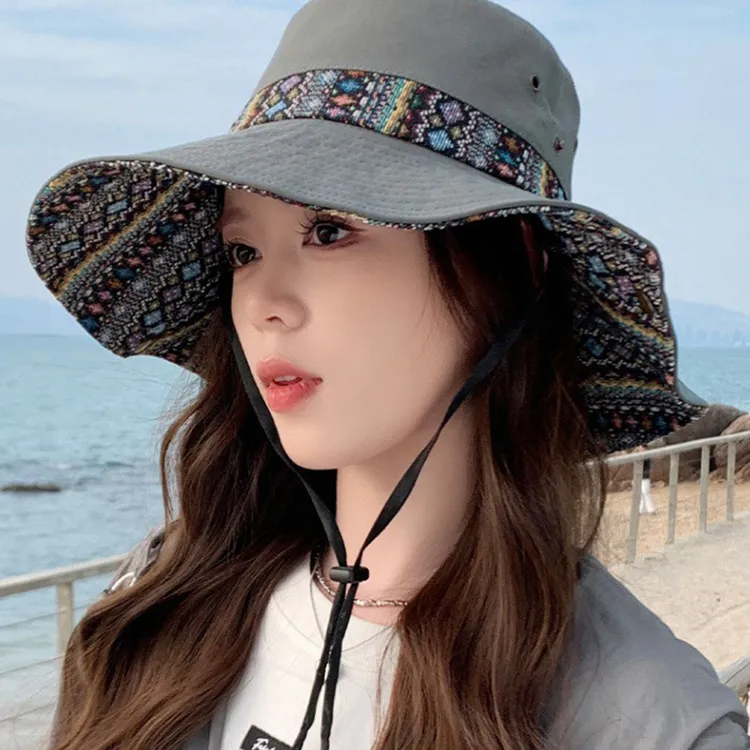 Yalu Preferred Polyester Bucket Hats Unisex-15