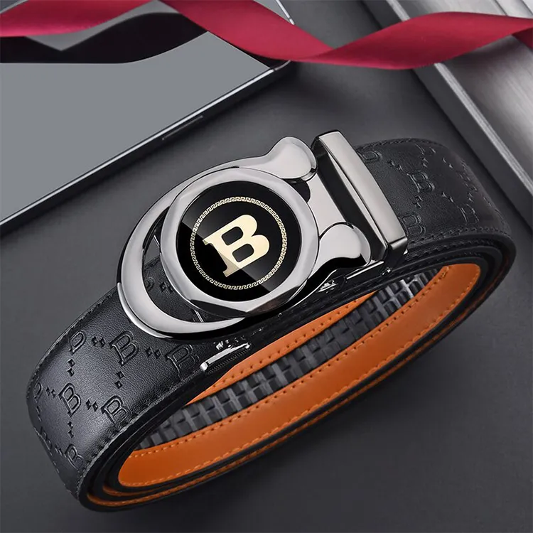 Yalu Preferred Cow Split Leather Belts Unisex Width 3.5CM-1