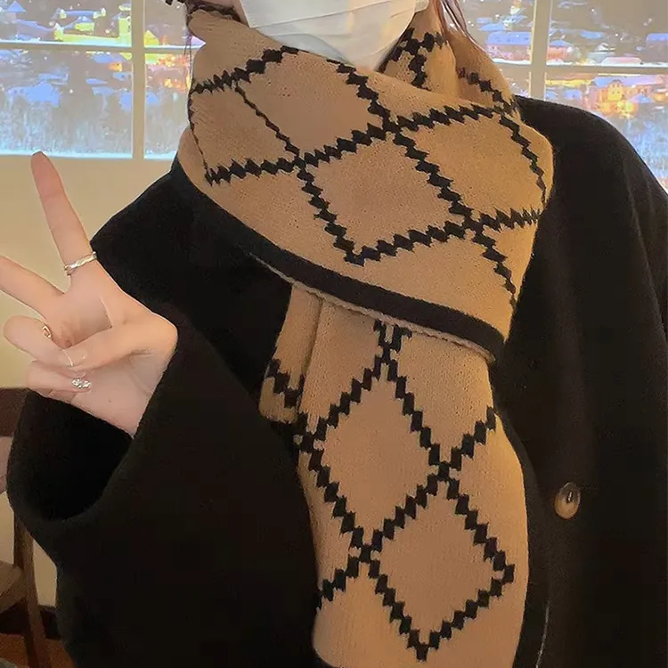 Yalu Preferred Knit Scarves Unisex-4