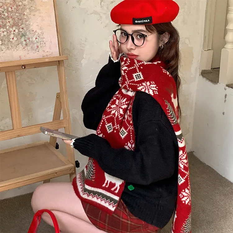 Yalu Preferred Knit Scarves Unisex-1