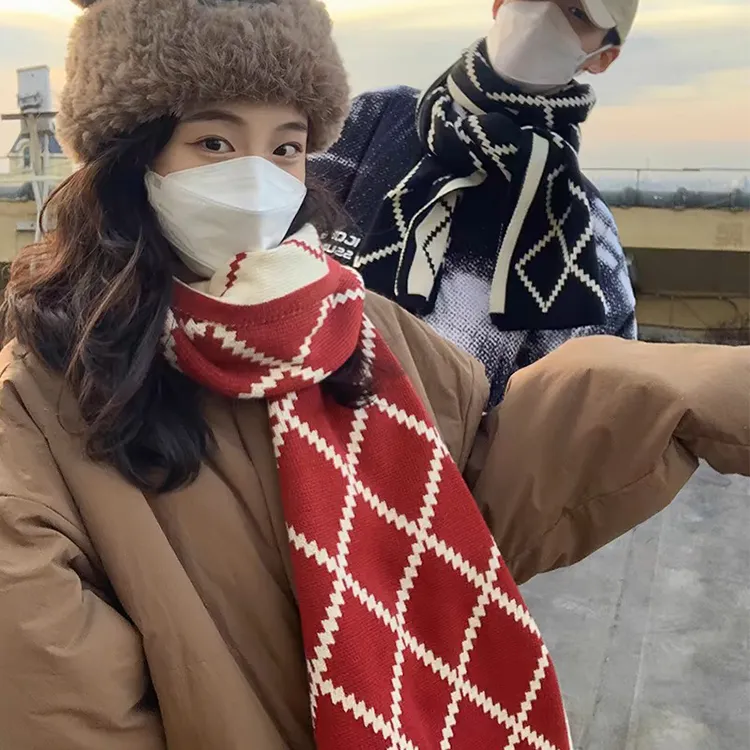 Yalu Preferred Knit Scarves Unisex-12