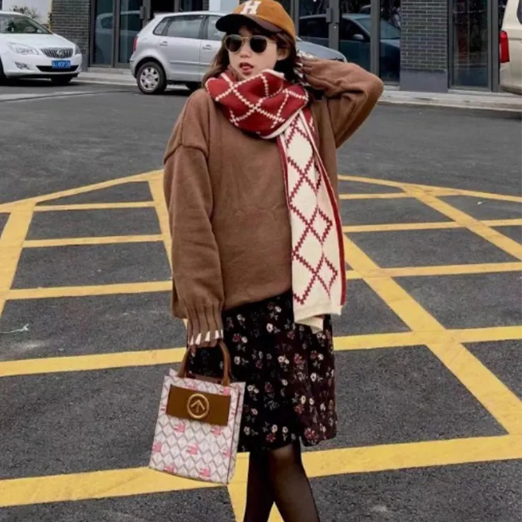 Yalu Preferred Knit Scarves Unisex-15