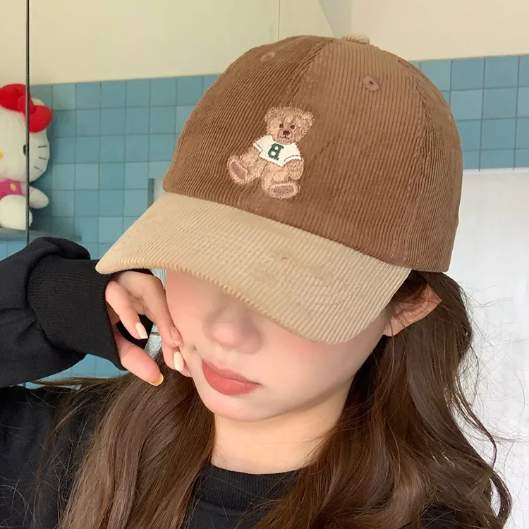 Yalu Preferred Corduroy Baseball Caps Unisex-14