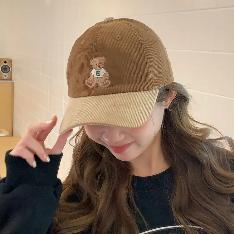 Yalu Preferred Corduroy Baseball Caps Unisex-16