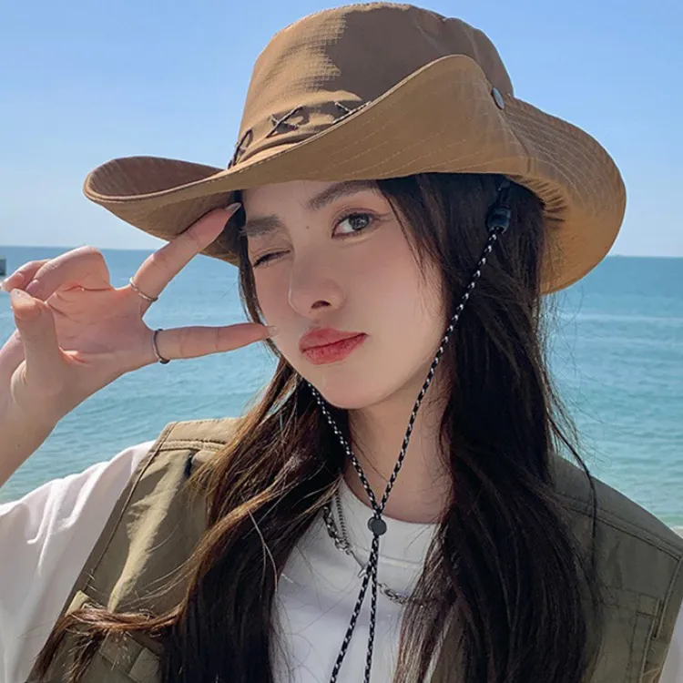 Yalu Preferred Polyester Bucket Hats Unisex-15