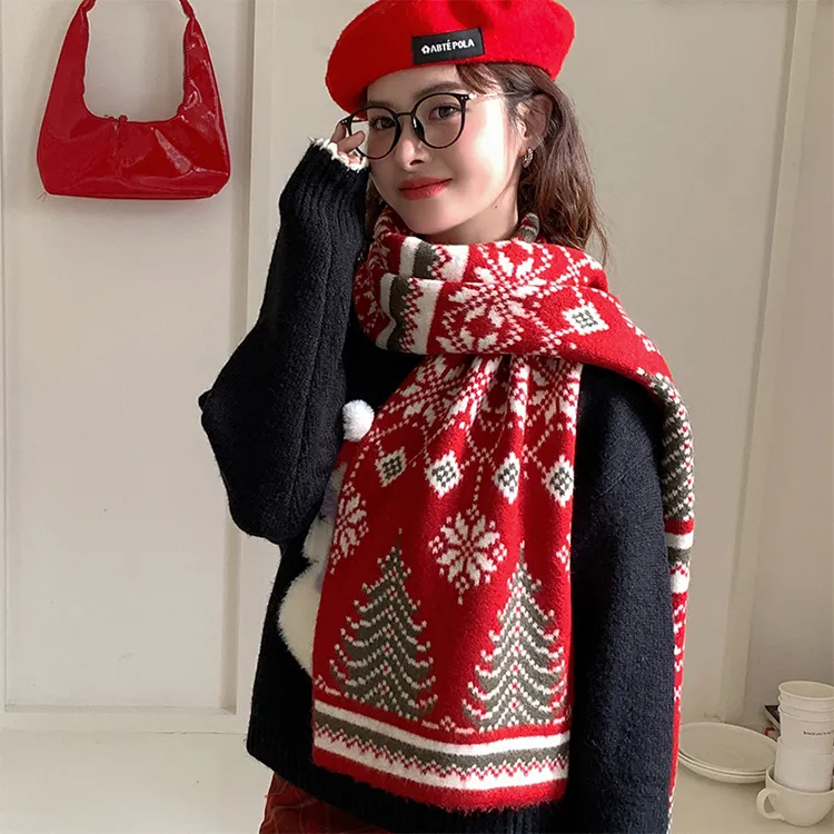 Yalu Preferred Knit Scarves Unisex-5