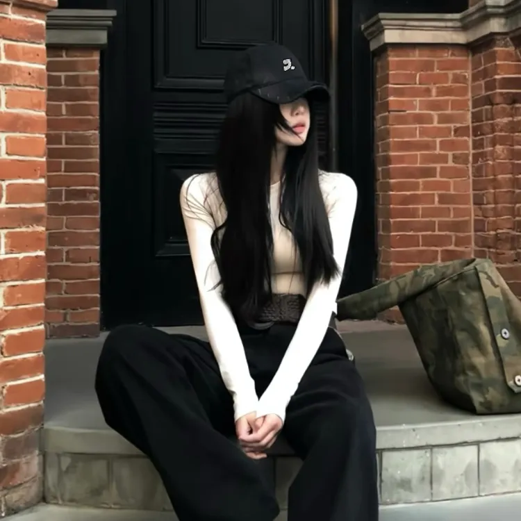 Spring Summer American Streetwear Cotton Polyester Blend Versatile Face Framing Beanie Fashion Baseball Cap Unisex-15