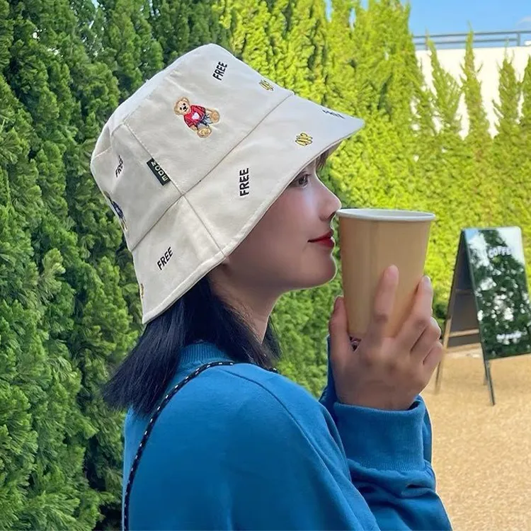 Yalu Preferred Polyester Bucket Hats Unisex-8