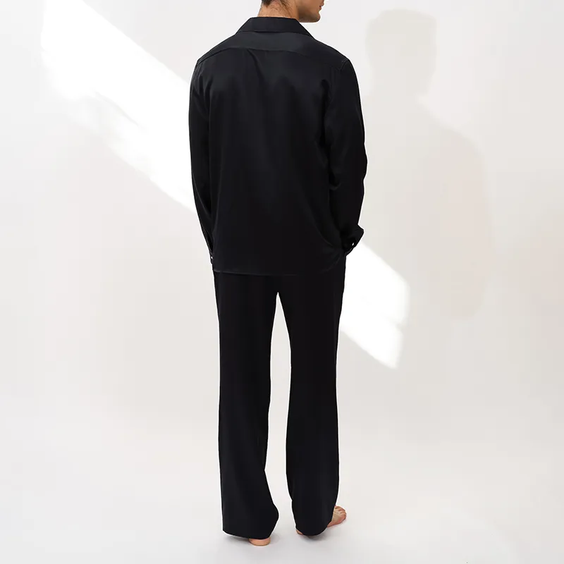 SILKY MIRACLE Pajama Set Men's Sparkling Black-2