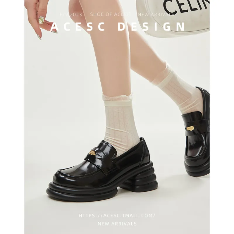 ACESC Loafers 6.5cm Women's Black-6