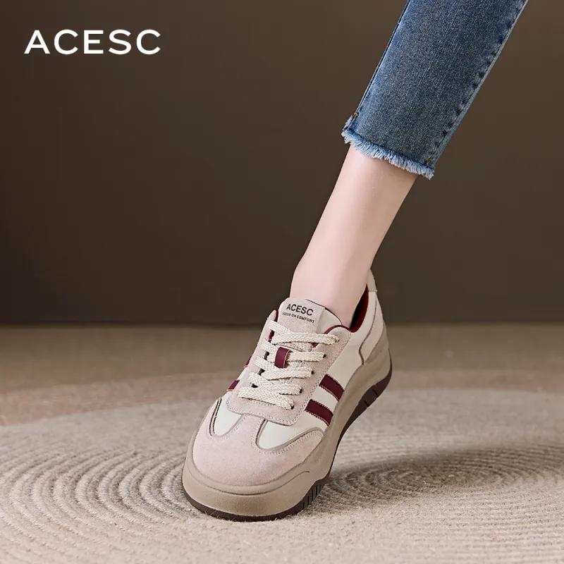 ACESC Shock Absorbers Low Top Skateboard Shoes Women's-12