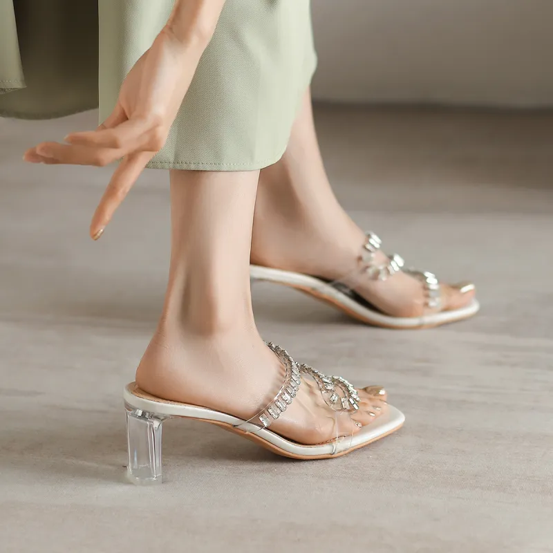 ACESC One Strap Sandals Women's Beige-4