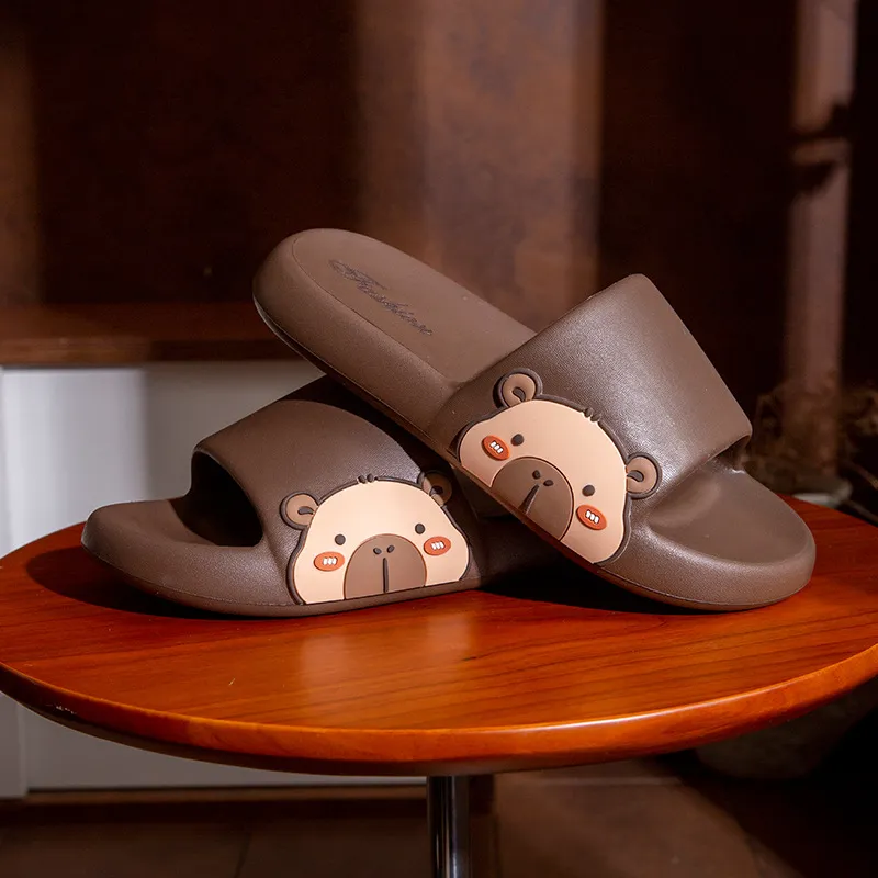 ECAC Cute Indoor Home Slippers With Anti Slip EVA, Squashy And Bouncy Feeling Summer Soft Sole-2