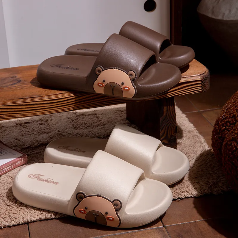 ECAC Cute Indoor Home Slippers With Anti Slip EVA, Squashy And Bouncy Feeling Summer Soft Sole-3