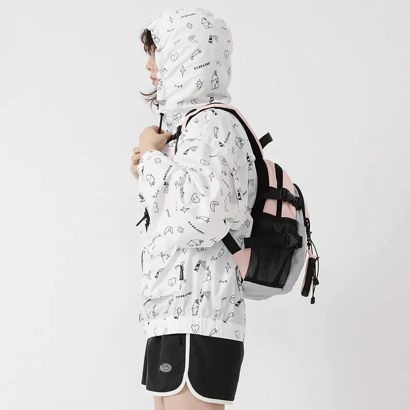 TYAKASHA Polyester Backpack Regular Unisex Pink-2