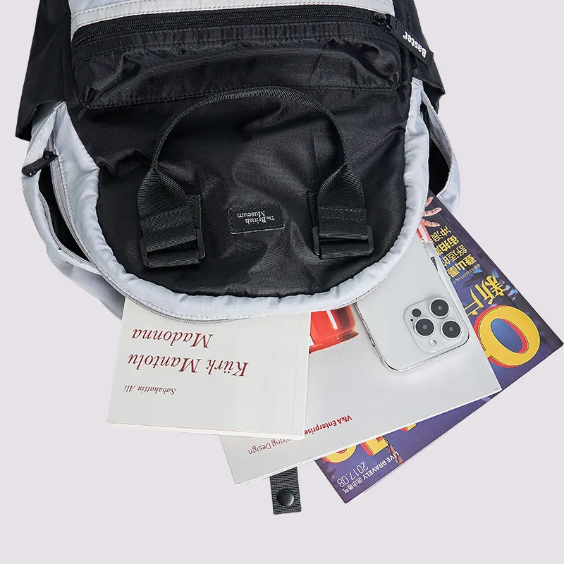 The British Museum Fabric Backpack Regular Unisex Black/Red-3
