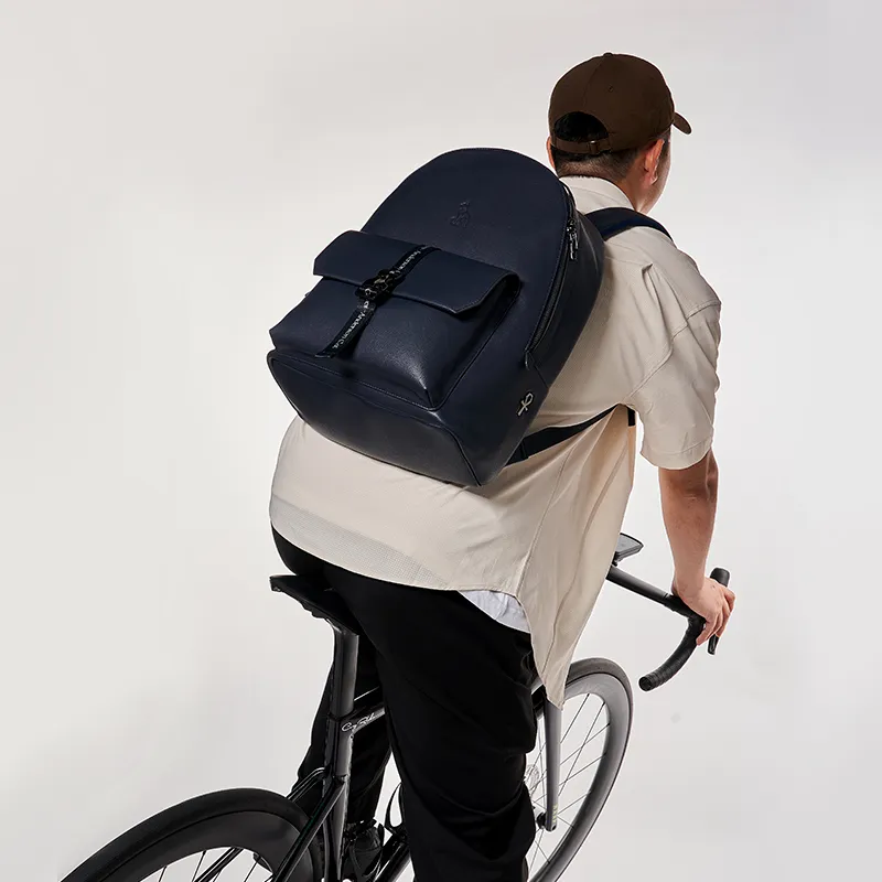 The British Museum Synthetic Leather Travel Bags Backpack Regular Unisex Royal Blue-2