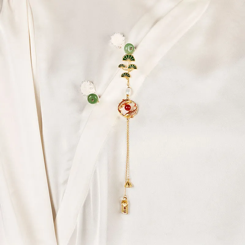 The British Museum Gold Plated Copper Brooches Unisex-2
