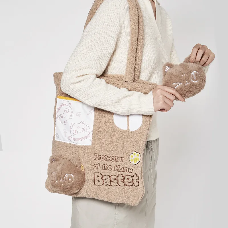 The British Museum Polyester Shoulder Bag Regular Women's Khaki-3