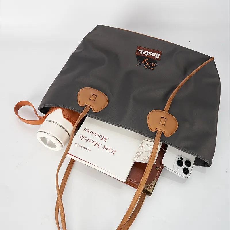 The British Museum Fabric, Synthetic Leather Tote Bag, Shopping Bag, Shoulder Bag Women's Brown/Beige/Green/Dark Gray-8
