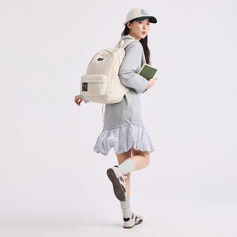 The British Museum Fabric Backpack Women's Beige-2