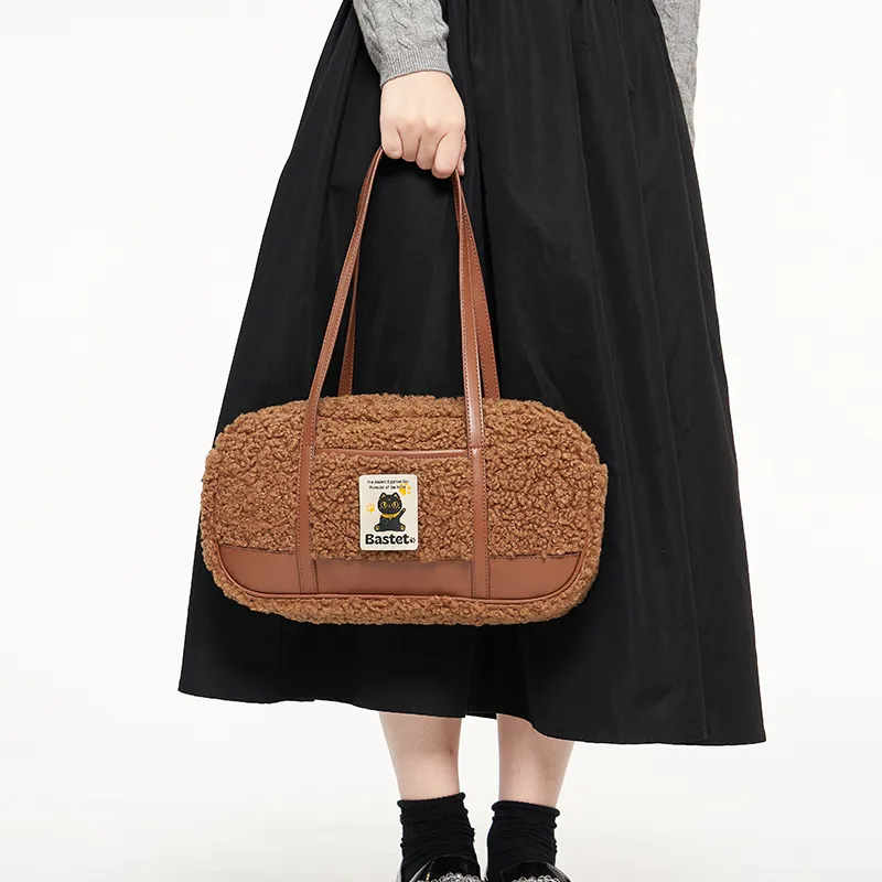 The British Museum Polyester Shoulder Bag Women's Brown-3