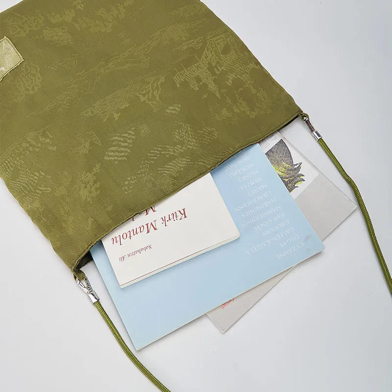 The British Museum Fabric Shoulder Bag Regular Women's Green-4