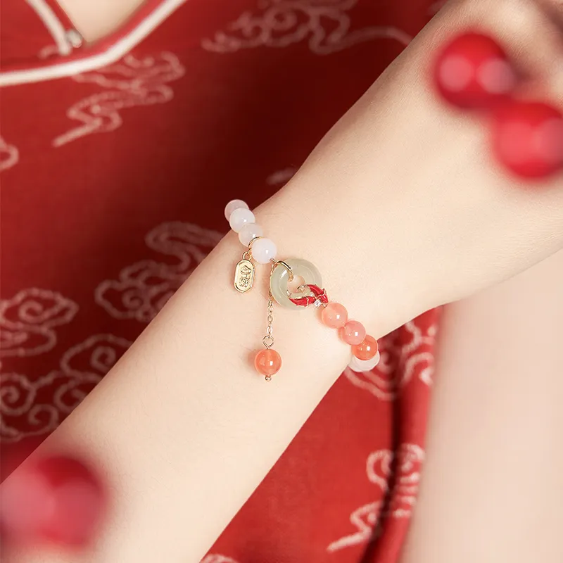 The British Museum Hetian Jade Bracelets Pale Greenish White Jade Women's-3