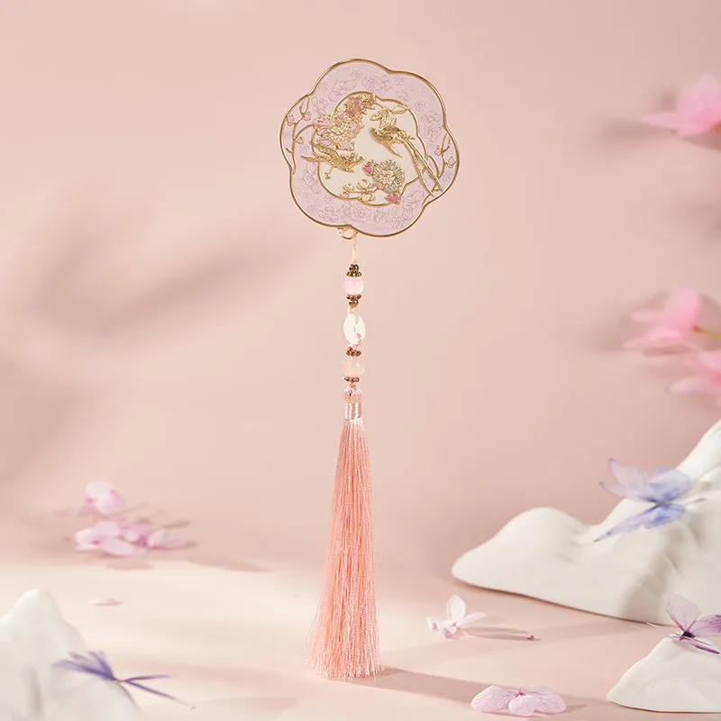 The British Museum Eastern Dream Collection Spiritual Feather Fragrant Land Handheld On The Go Make Up Mirrors-2