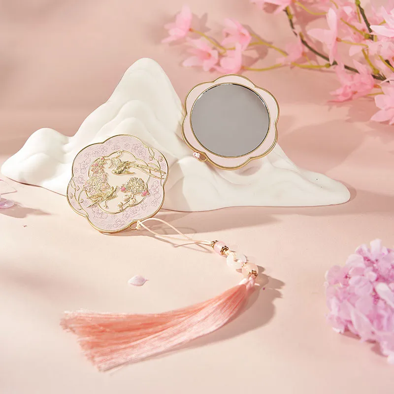 The British Museum Eastern Dream Collection Spiritual Feather Fragrant Land Handheld On The Go Make Up Mirrors-1