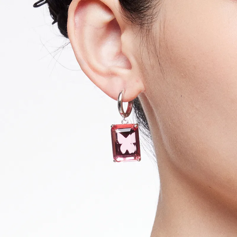 STUGAZI White Gold Plated Copper Clip On Earrings Unisex-2