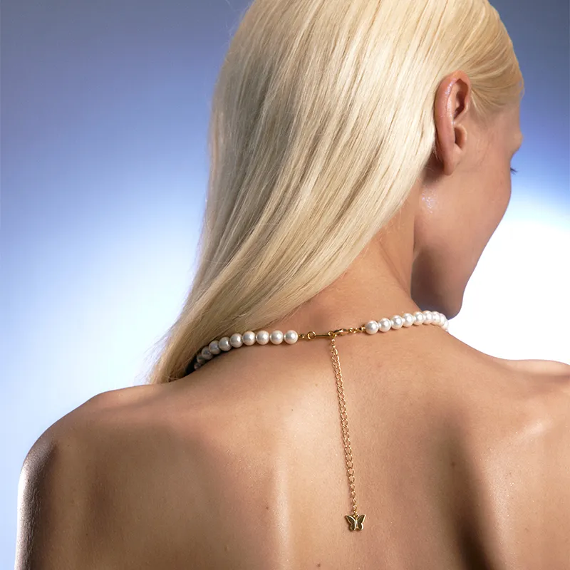 STUGAZI Copper Plated 24K Shell Pearl Necklaces Unisex-1
