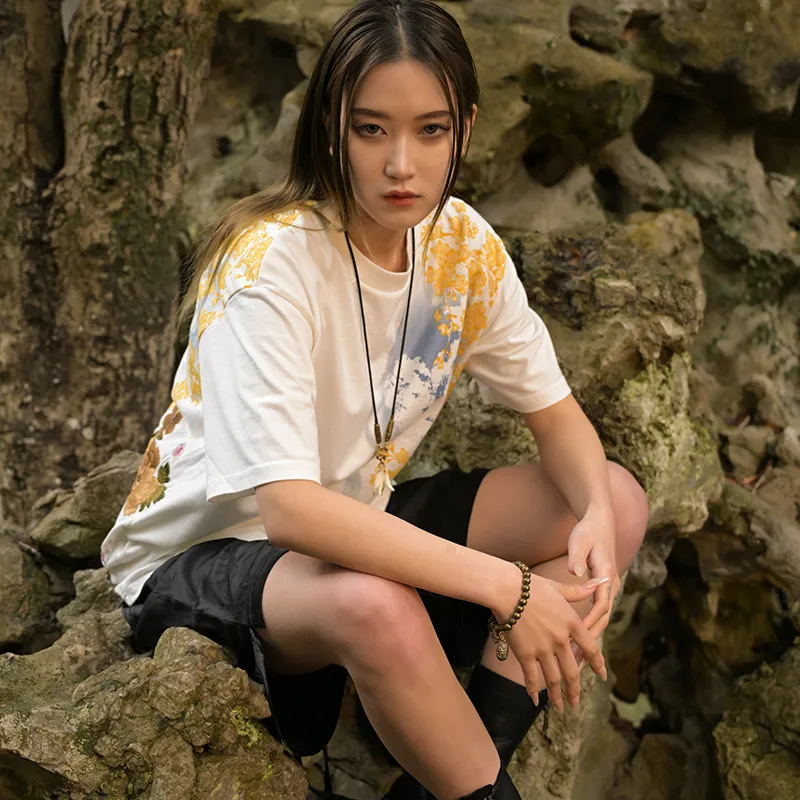 SANSHENGLIUBU Short-Sleeved T-Shirts Unisex-5