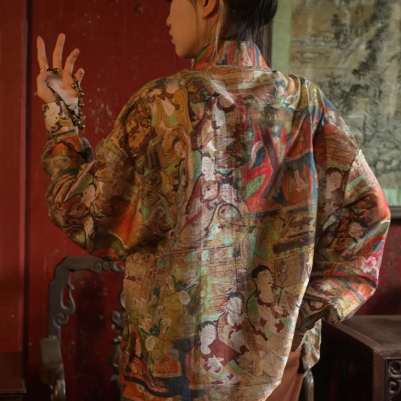 SANSHENGLIUBU Shirt Unisex Multicolor-4