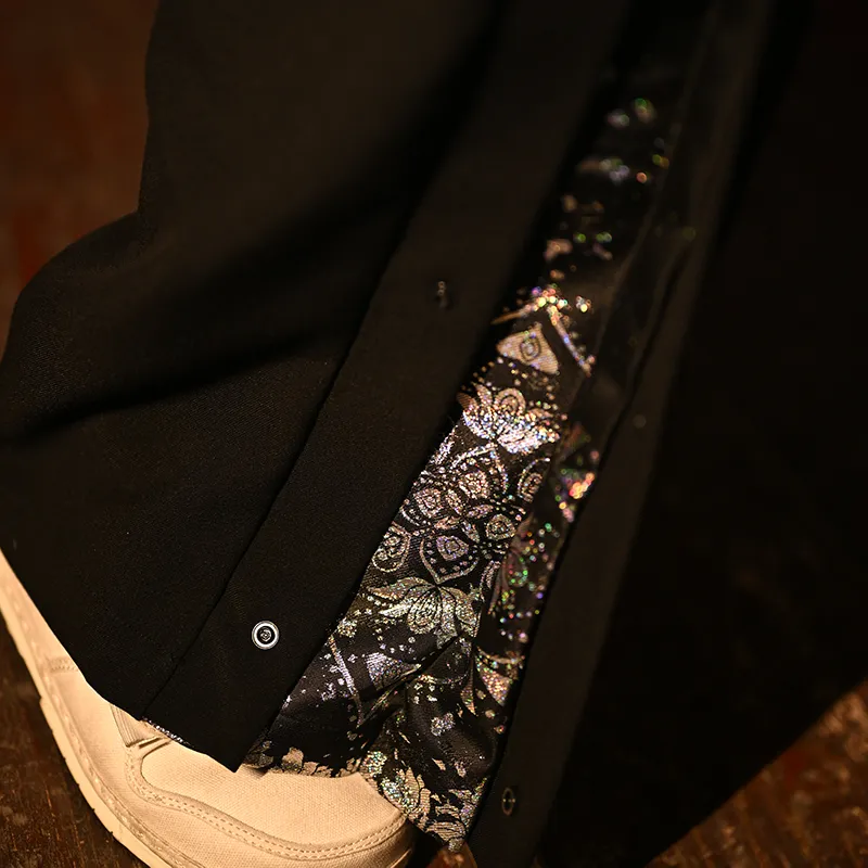 SANSHENGLIUBU Casual Pants Unisex Black-4