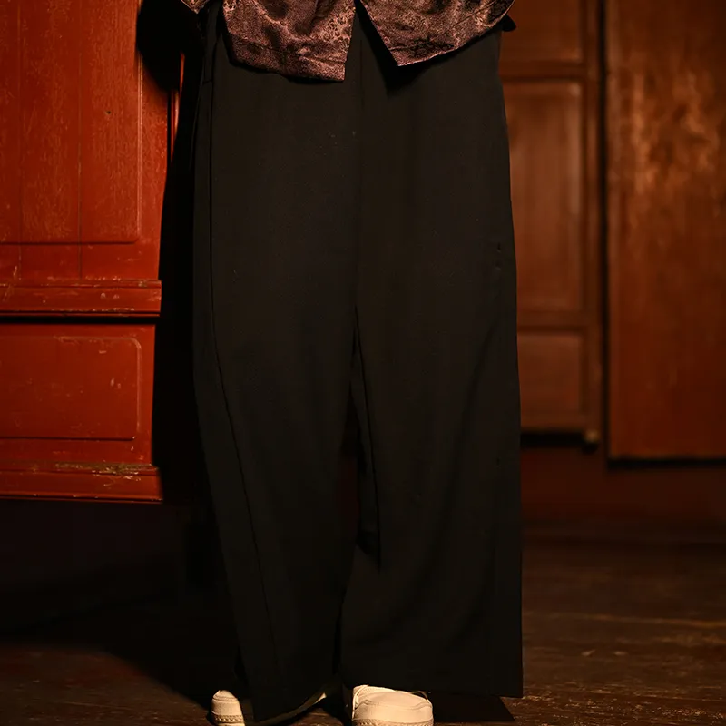 SANSHENGLIUBU Casual Pants Unisex Black-7
