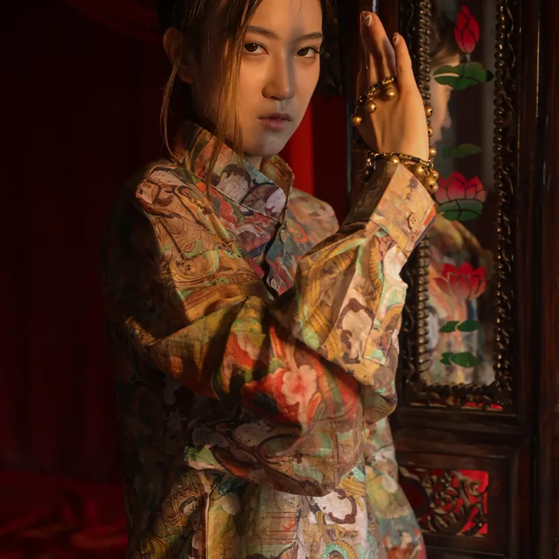 SANSHENGLIUBU Shirt Unisex Multicolor-3