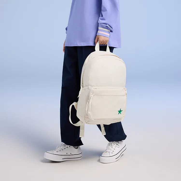 Converse Polyester Backpack Medium Size Feather White-6