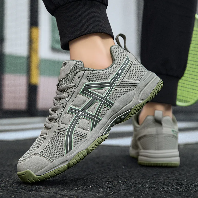 Green Feet Anti Slip Wear Resistant Low Top Badminton Shoes Unisex-13