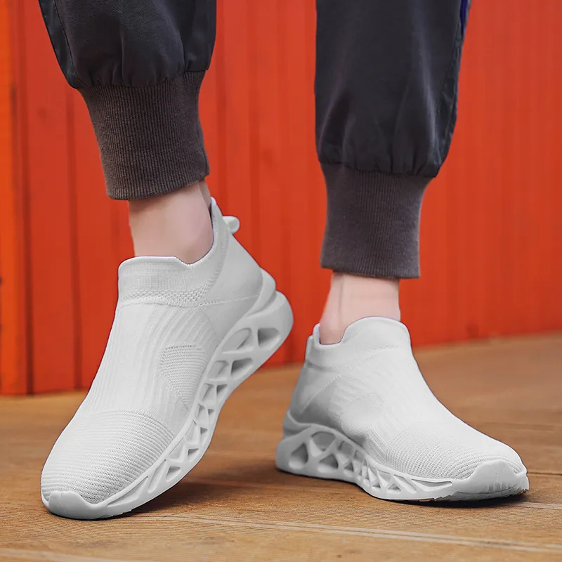 Green Feet Abrasion Resistant Cushioning Mid Top Casual Shoes Unisex-14