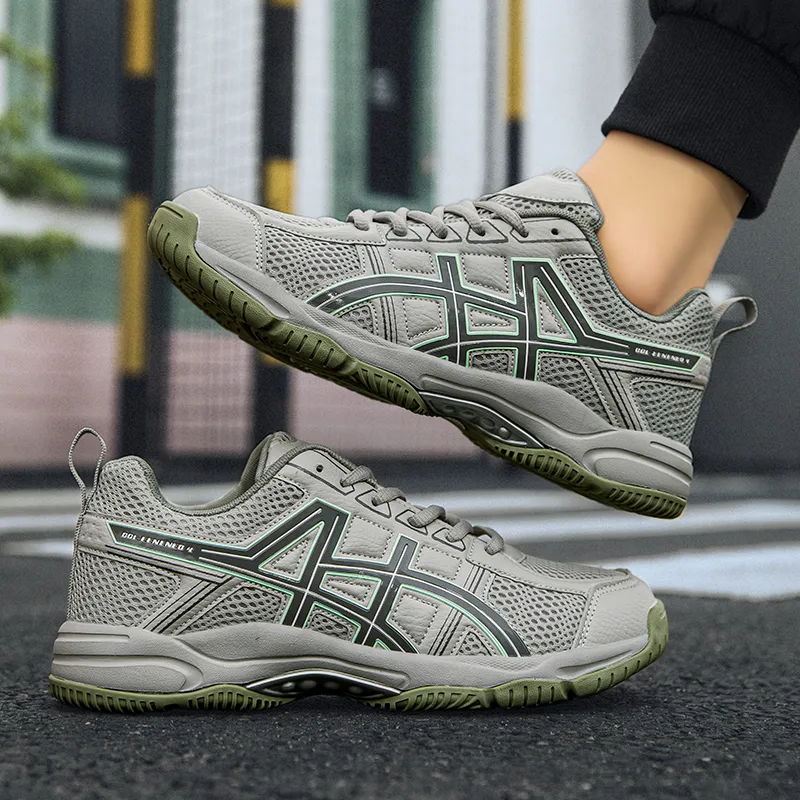Green Feet Anti Slip Wear Resistant Low Top Badminton Shoes Unisex-12