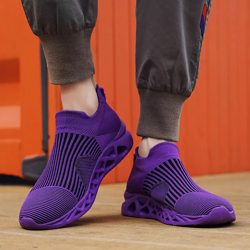 Green Feet Abrasion Resistant Cushioning Mid Top Casual Shoes Unisex-34