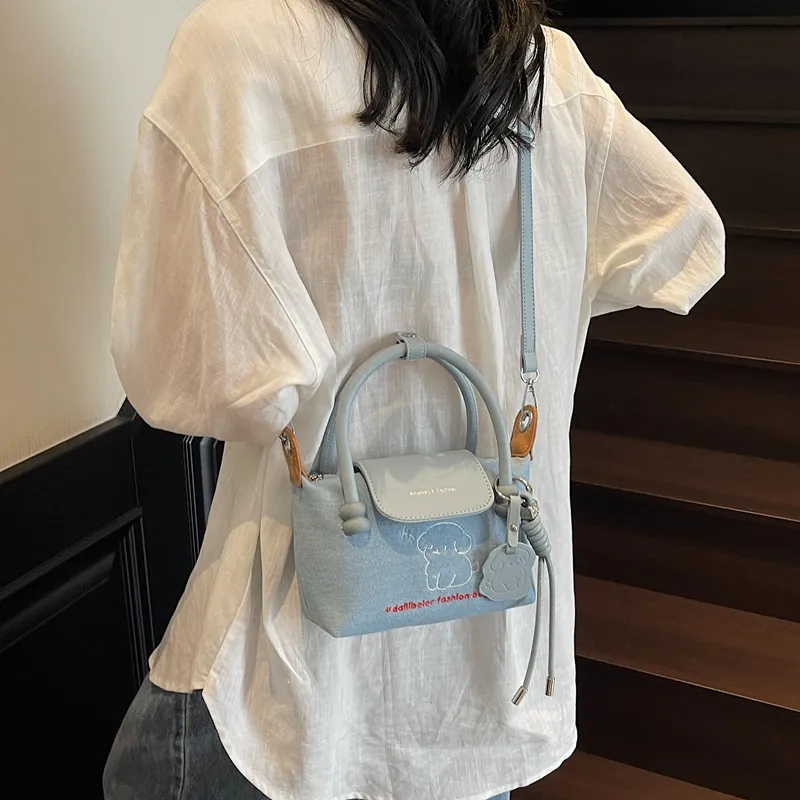 Sinbach Denim Handbag Women's Blue-6