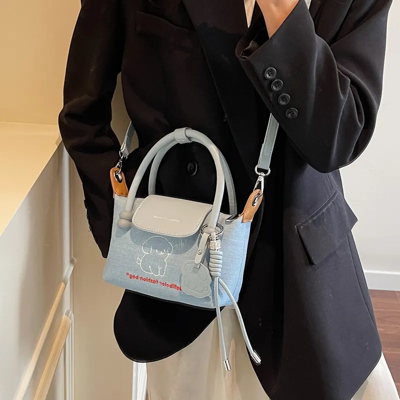 Sinbach Denim Handbag Women's Blue-4