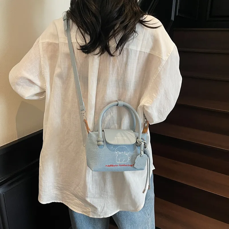 Sinbach Denim Handbag Women's Blue-5