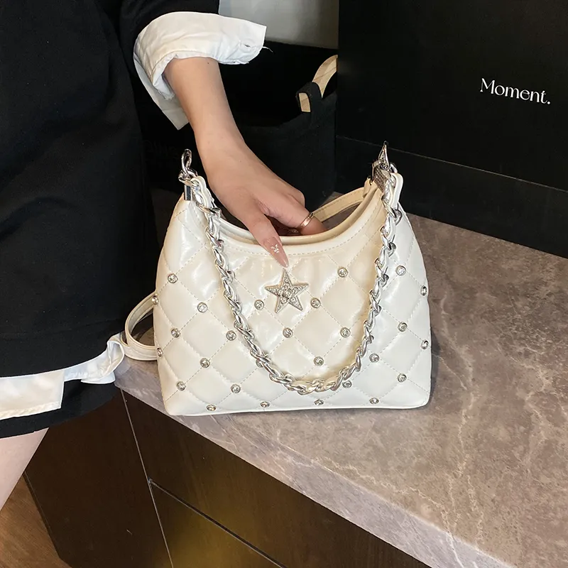 PU Crossbody Bag, Shoulder Bag Regular Women's White/Black/Silver/Blue/Yellow-5